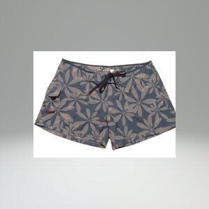 Women's Maui Rippers Board Shorts - Blue, Floral, Size 18